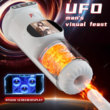 2024 New 9 Vibration Thrusting Male Masturbator with Heating Moan Function, Full LCD Display Sex Toys for Men