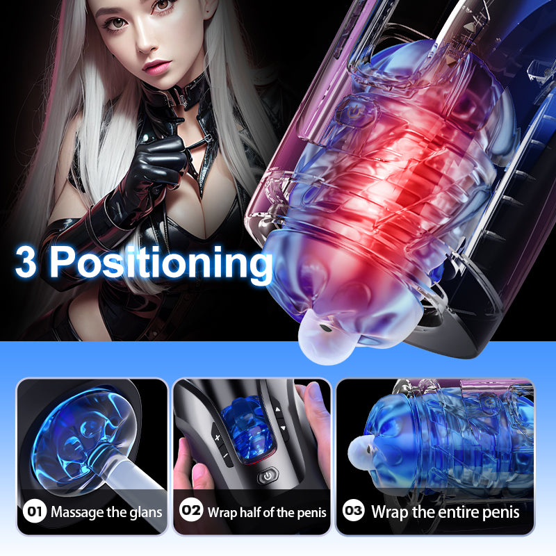 2024 New Leten Fully Automatic 10 Frequency Telescopic Fixed-Point Adjustment Male Masturbator