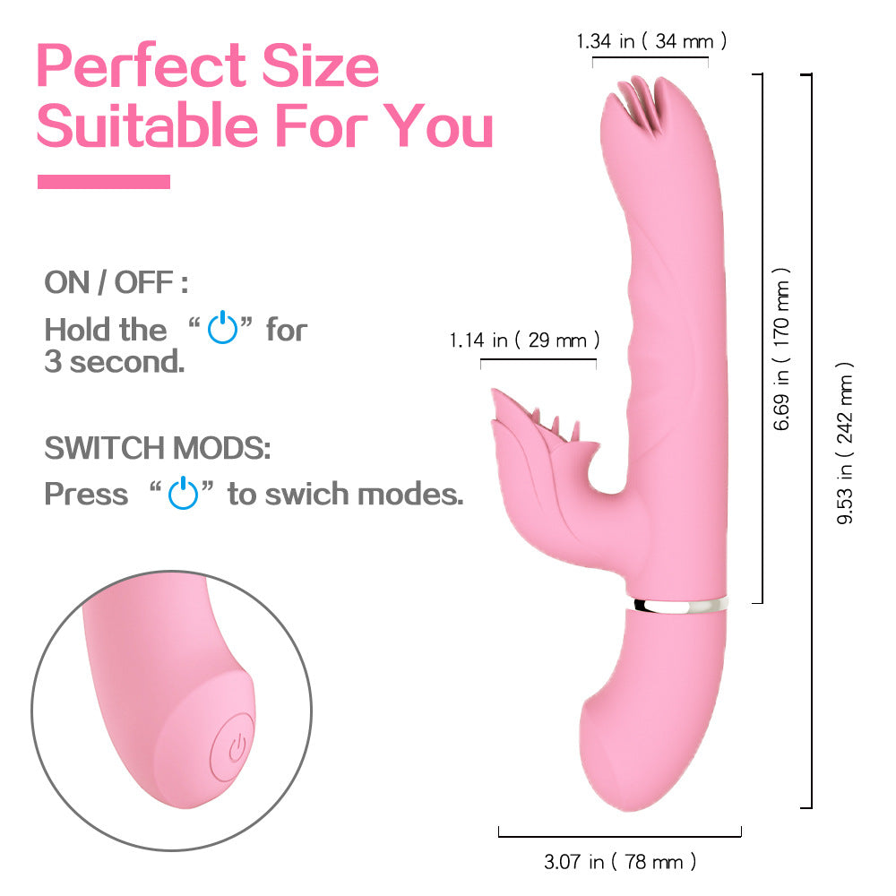 Rocking And Spinning Dildo Vibrator