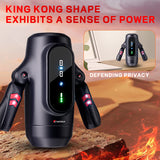 9 Telescopic Vibration LED Display Intelligent Heating Voice Male Handheld Masturbator