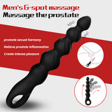 12 Vibrating Prostate Massage Ball Bead Anal Plug Back Court Masturbator