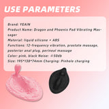 Anal Massager Dragon And Phoenix Pad Vibration Massager For Men And Women