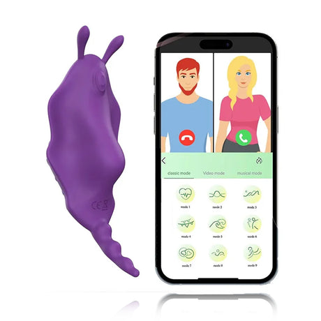 APP Underwear Wearable Magnetic 9 Vibrating Eggs Masturbator