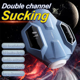 2024 New Galaxy Battleship Telescopic Clip Men's Smart Dual Channel Male Airplane Cup