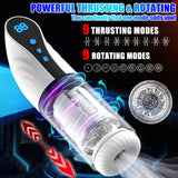 2 In 1 Fully Automatic LCD Telescopic Rotating Male Airplane Cup