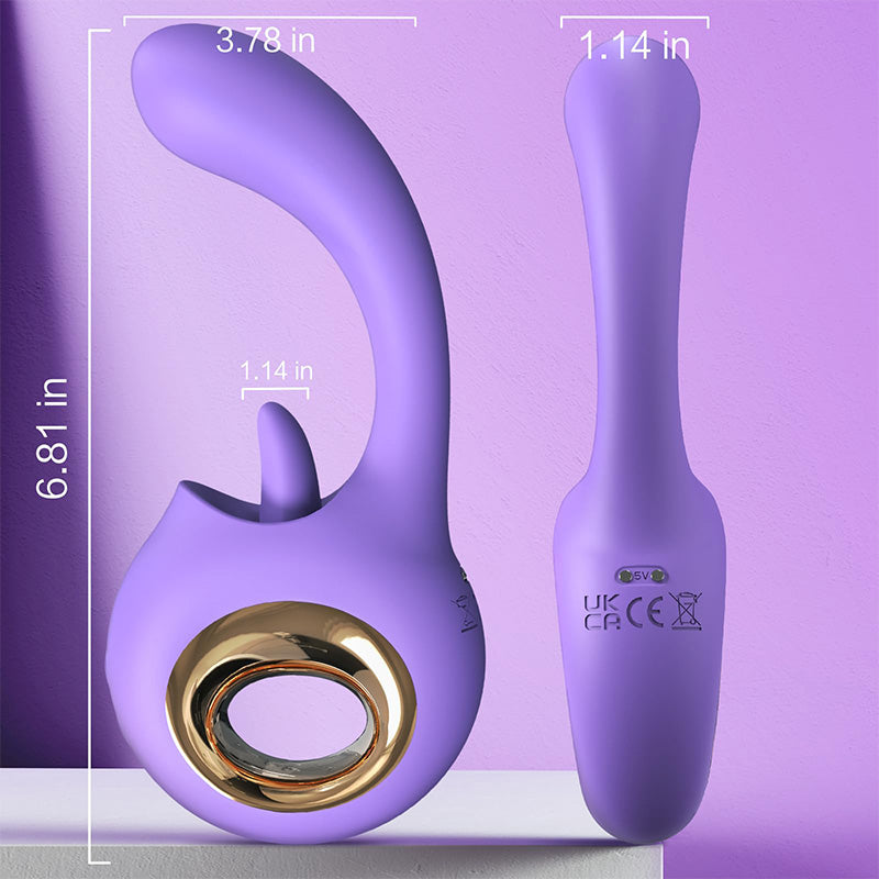 2 In 1 Tongue Licking And Clitoral Stimulation Clitoral Licking Tongue Vibrator