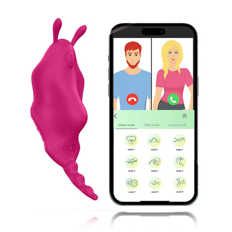 APP Underwear Wearable Magnetic 9 Vibrating Eggs Masturbator