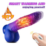 Color-changing Intelligent Heating 3 Thrusting 5 Vibrating Dildo