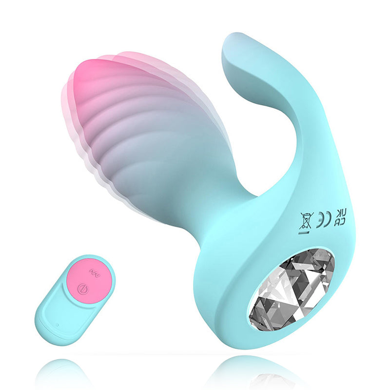 2 In 1 Remote Controlled Vibrator Clitoral Stimulator Anal Plug