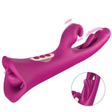 3 in 1 G-spot Vibration Slap Tongue Licking Rabbit Vibrator