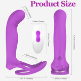 3 In 1 Penis Ring 9 Modes G-Spot Vibrator