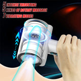 Automatic 5 Thrusting Sucking and 7 frequency vibrations Handheld Male Masturbator