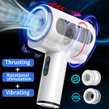 Automatic 5 Thrusting Sucking and 7 frequency vibrations Handheld Male Masturbator