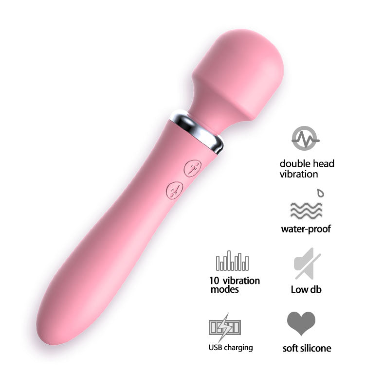 Double-Headed Vibrator Multi-Frequency Masturbator