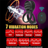 7-Mode Vibrating Clitoral Cock Ring