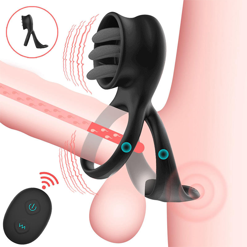 7-Mode Vibrating Clitoral Cock Ring