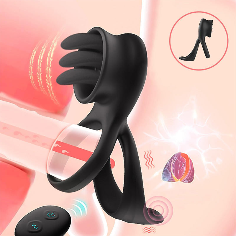 7-Mode Vibrating Clitoral Cock Ring