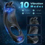 Vibrating Lock Ring Electric Remote Control Vibrator