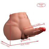 3-Speed 4-Frequency Telescopic 3d Electric Pulse Vibrating Ass Sex Doll