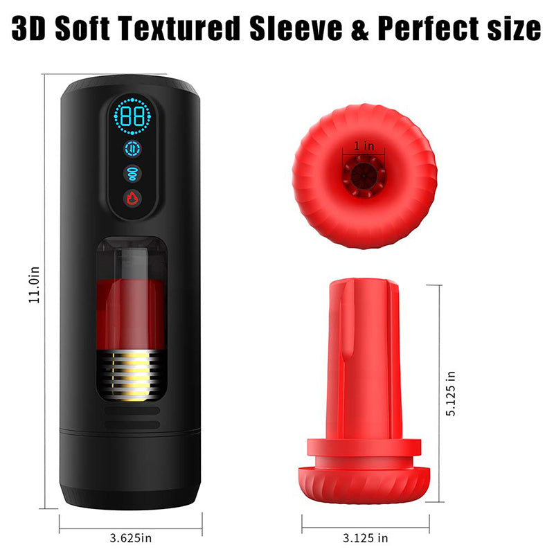 9-Frequency Telescopic Vibration Sucking Voice Heated Aircraft Cup