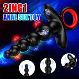 9 Vibration Modes Remote Control Butt Butt Plug Anal Beads Prostate Vibrator