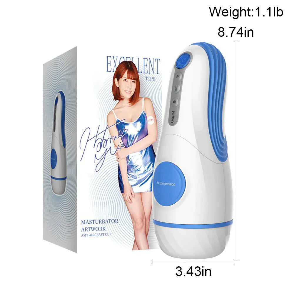 Leten Sm360 3 Thriller Vibration Suction Male Masturbator with Pronunciation Moan Function