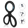 Silicone Scissors Lock Sperm Ring Double Penis Ring