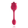 Portable Double Head Rose Vibrator Tongue Vibrator Female Masturbator