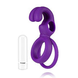 Rechargeable Vibrating 10 Modes Silicone Cock Ring