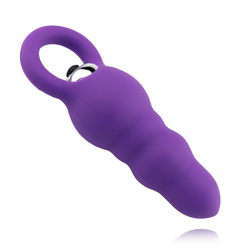 Silicone Vibrating Anal Plug Female Masturbator