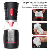 New Tongue Licking and Sucking Electric Voice Silicone Masturbation Cup