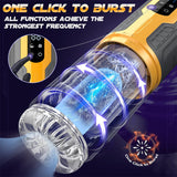 Truly Waterproof 3 In 1 Masturbation Cup 7 Thrusting Rotation Fully Male Masturbator