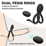 Wireless Remote Control Vibrating Cock Ring and Clitoral Stimulator