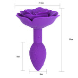 Rose Purple Butt Plug Training Anal Plug Backyard Sex Toys-6