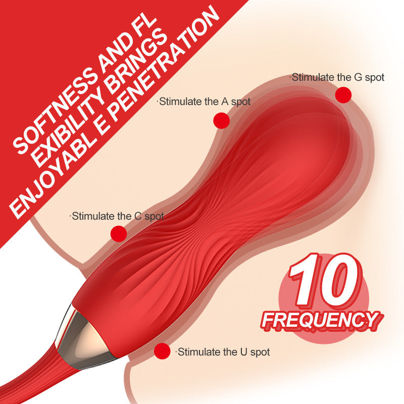 10 Frequency Tongue Licking 10 Frequency Twist Vibrator