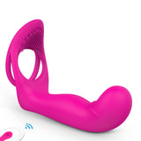 9 Frequency Silicone Vibrating Dildos with Vibrating Penis Ring