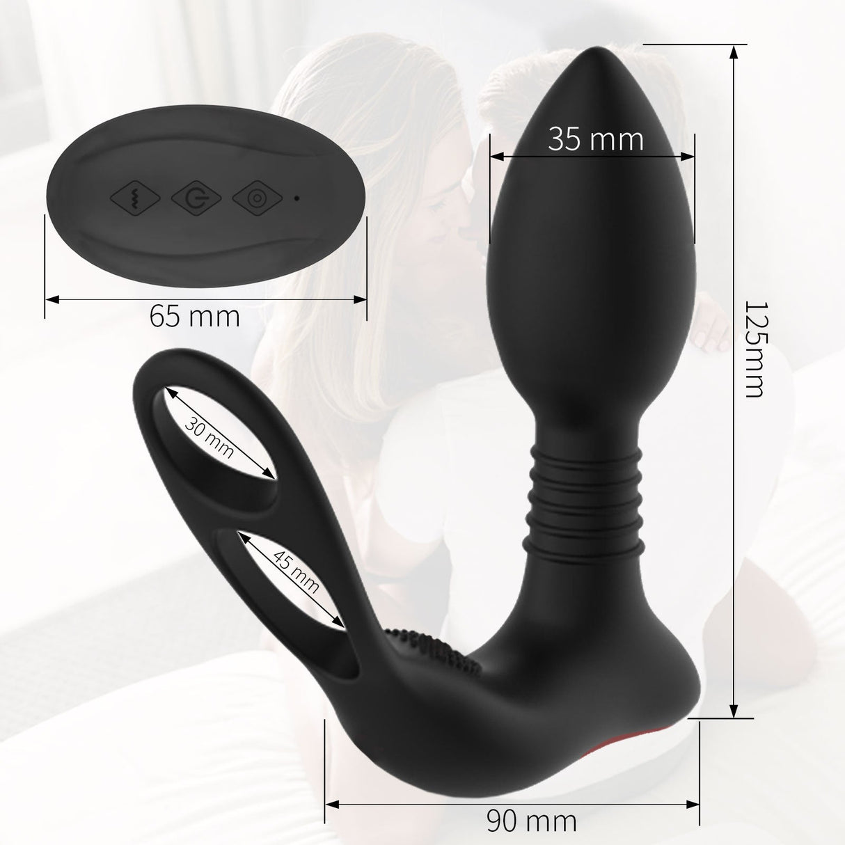 Prostate Massage 10 Frequency Vibrator Anal Plug