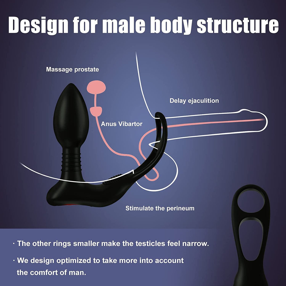 Prostate Massage 10 Frequency Vibrator Anal Plug