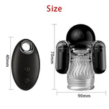 Ultrawaverobot 10 Frequency Vibration Male Masturbator with Dual Vibrating Egg & Remote Control