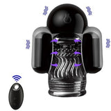 Ultrawaverobot 10 Frequency Vibration Male Masturbator with Dual Vibrating Egg & Remote Control