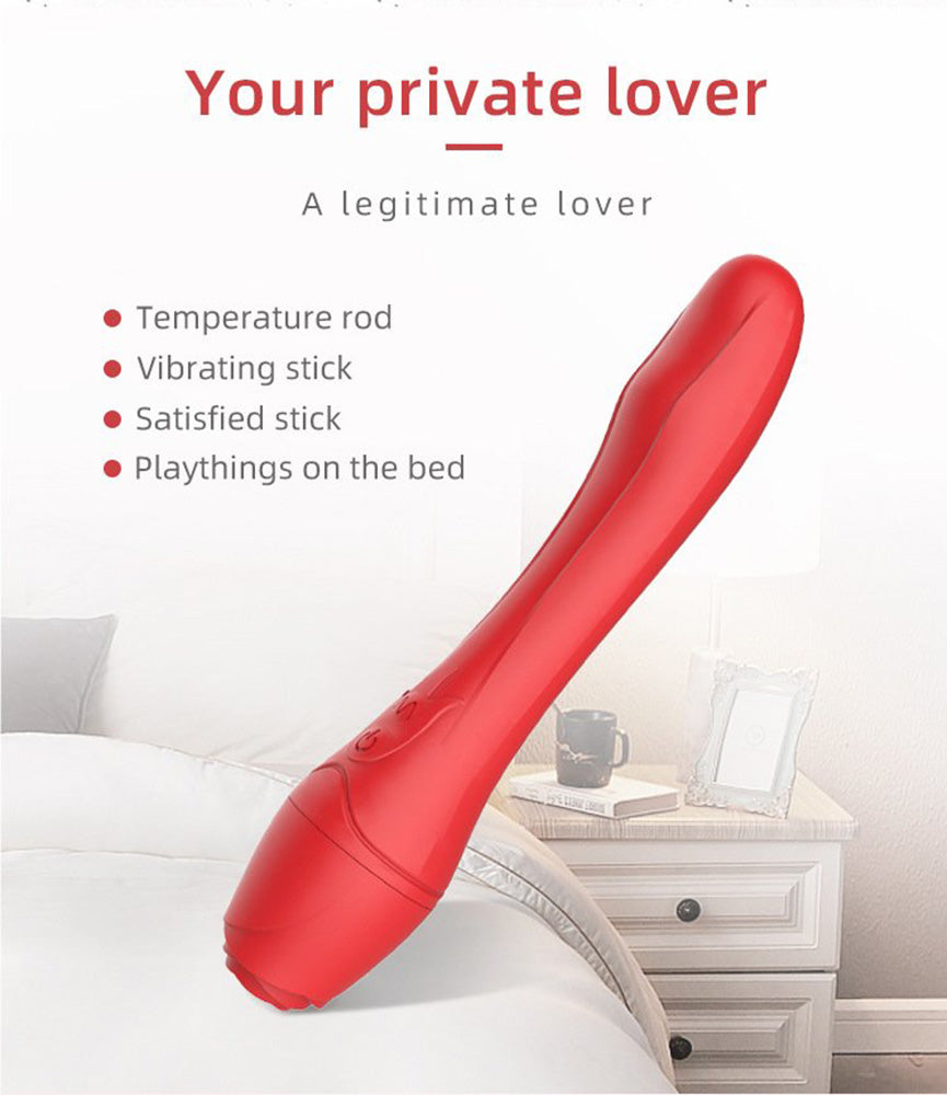 Red Rose Vibrater Heated Masturbation Massage Rose Vibration