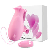 Pink Rose Vibrater Wireless Remote Masturbation Nipple Vibrator