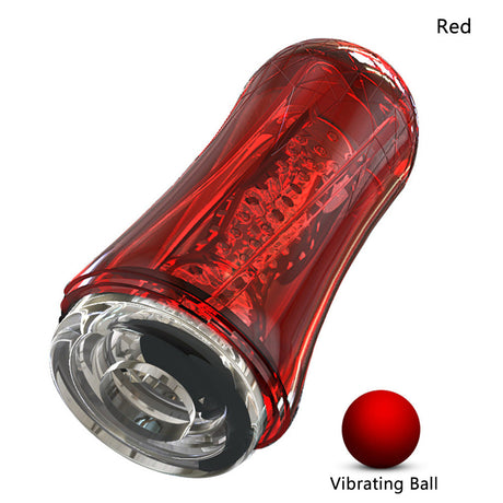 SEDUCEI Masturbation Cup Vibrating Suction Transparent Blowjob Toy-16