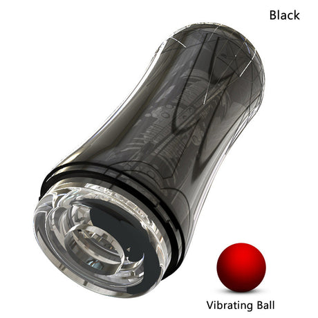 SEDUCEI Masturbation Cup Vibrating Suction Transparent Blowjob Toy-15