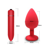 Silicone Masturbation Vibrating Butt Plug